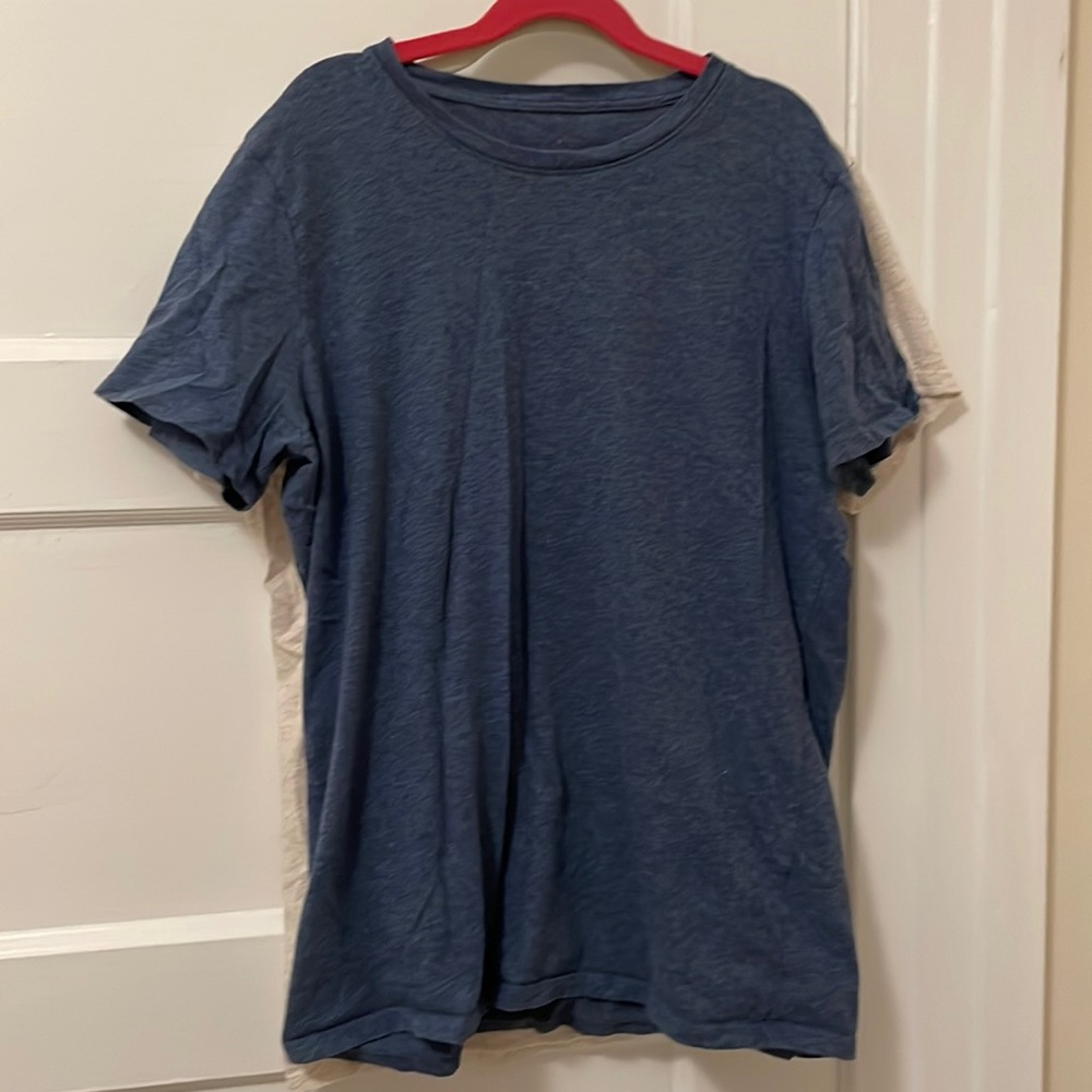 Everlane Organic Cotton Crew T-Shirt in Blue